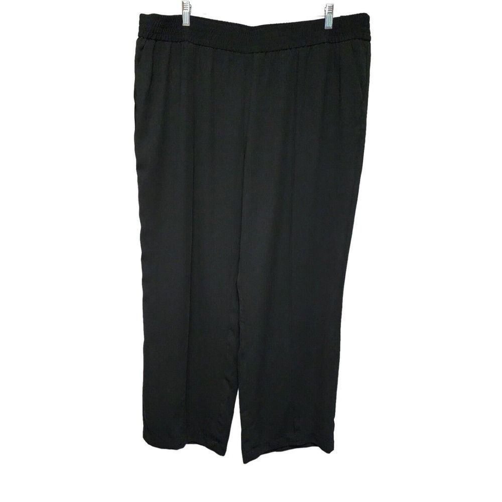A NEW DAY Black DRESS PANTS PLUS SIZE 2XL NEW ELASTIC WAIST